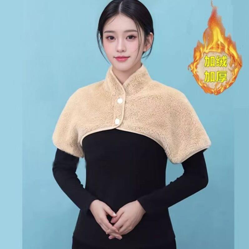 护肩颈椎坎肩月子喂奶睡觉女士专用保暖防寒防着凉披肩外搭冬加绒