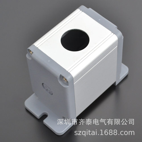 带耳底座侧盖急停防水防油按钮盒QH31-1-1/2/3/4/5/6/7/8/9/10孔