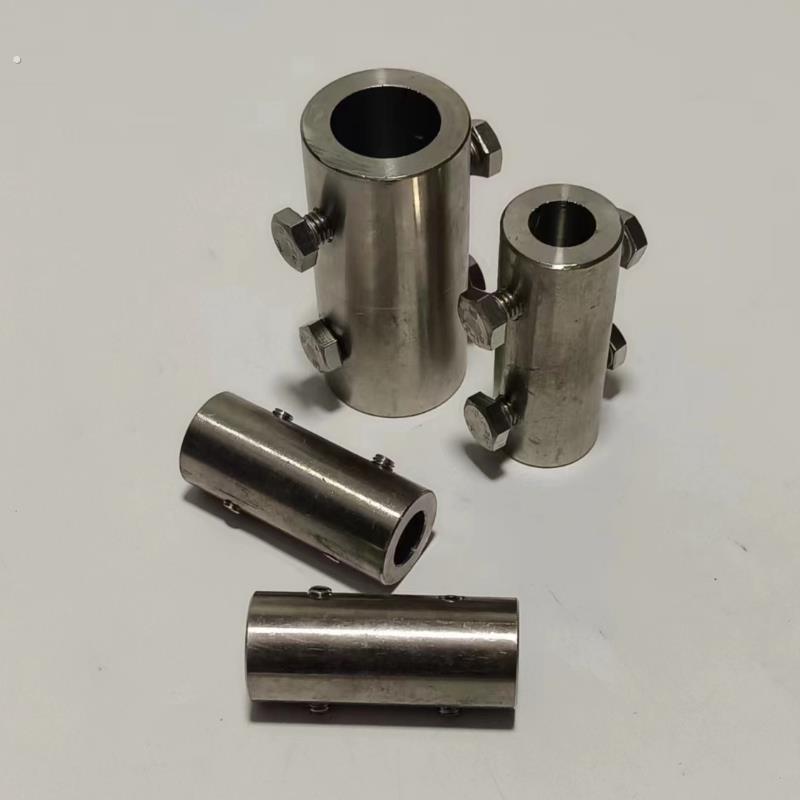 不锈钢联轴器电机轴套减速机专用连接头搅拌杆套筒/304变径转接头