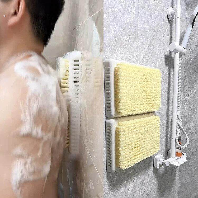 冲凉刷背懒人搓澡神器浴室吸盘贴墙防滑洗澡刷搓澡垫擦背刷按摩刷
