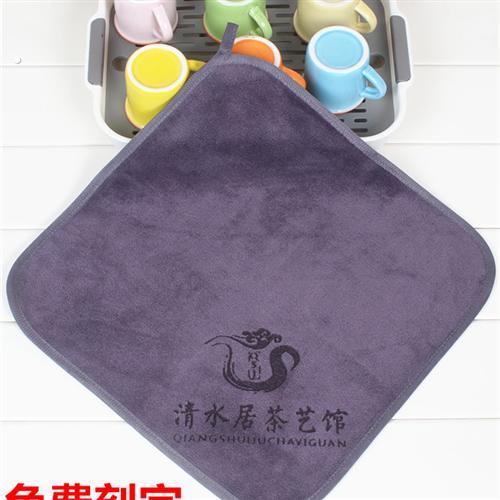 广告礼品小毛巾幼儿园擦手巾清洁吸水不掉毛小方巾厨房可挂式毛巾