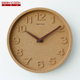 创意数字静音时钟 2021新款 高档软木钟表极简装 饰挂钟客厅家用时尚