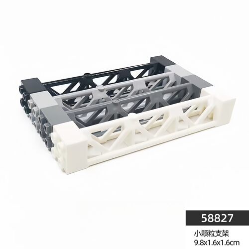 兼容58827积木支架立柱舞台柱小颗粒零件2x2x10街景建筑批发