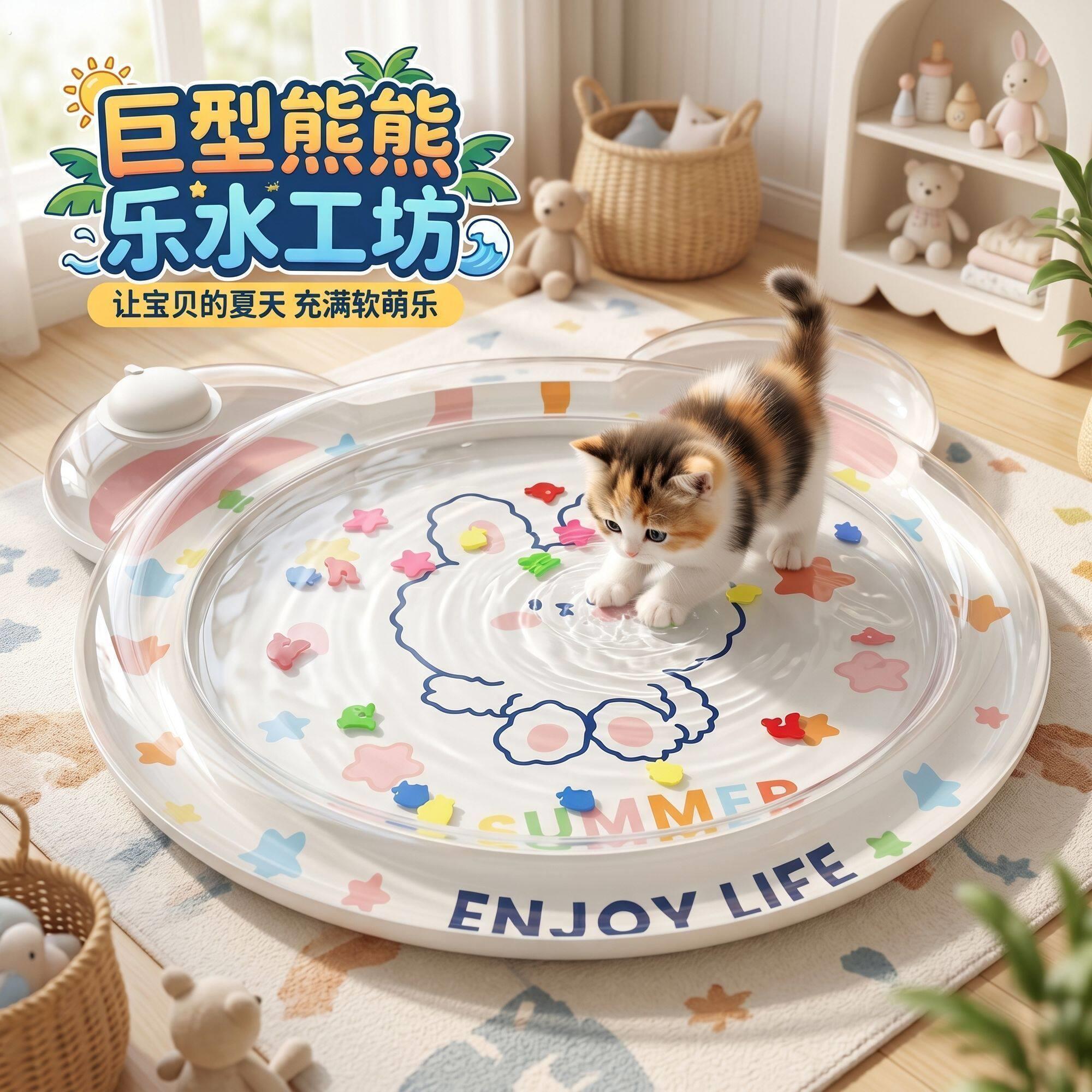 宠物冰窝夏日宠物窝猫窝狗窝大尺寸冰垫趣味降温注水冰窝防暑凉窝