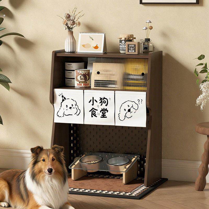 狗狗用品置物架猫咪食堂上方放置架宠物用品收纳柜小猫食堂猫饭堂