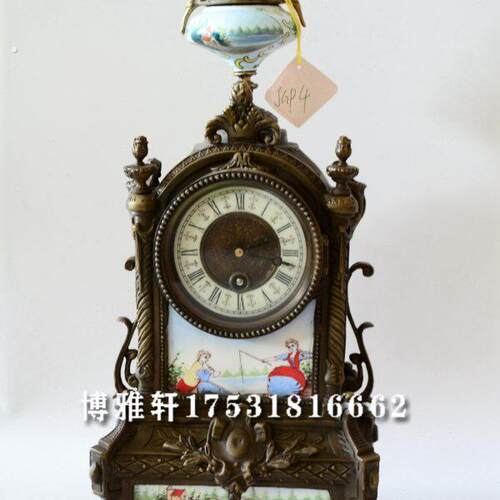 钟表纯铜机械发条座钟上弦老式彷古董欧洲工艺钟样板间客厅壁炉钟