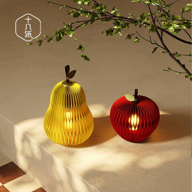 十八纸水果小夜灯卧室床头睡眠灯儿童手提花灯灯笼2024新款氛围灯,家装灯饰光源,小夜灯,淘宝优惠券,粉丝福利购,淘宝优惠卷
