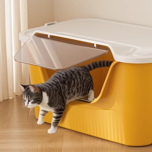超大号猫砂盆封闭式除臭带盖子可拆卸防外溅巨无霸猫厕所布偶多猫
