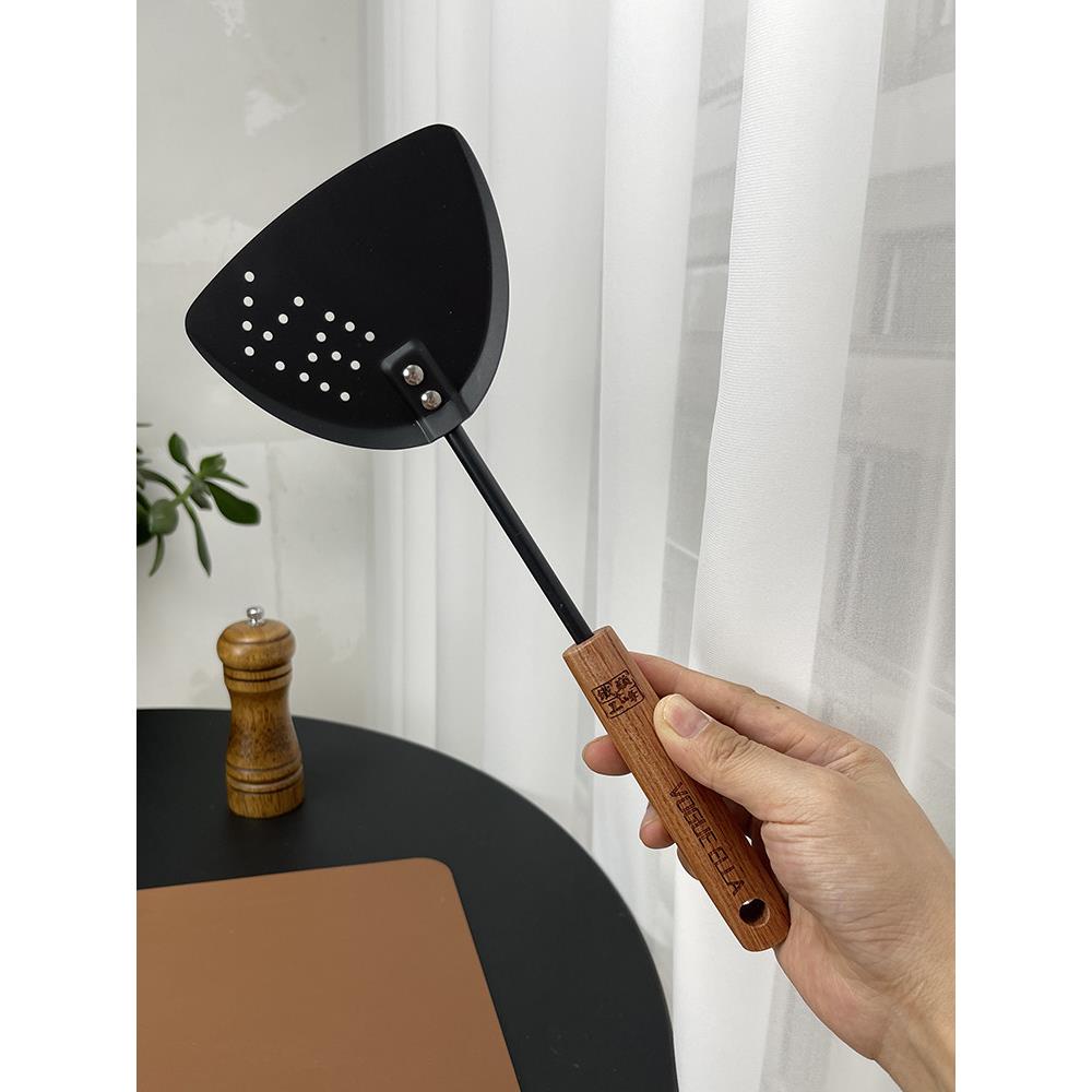 【迷你极铁锅铲】花梨木炒菜铁铲子家用厨房防烫炒菜炒勺漏铲煎铲