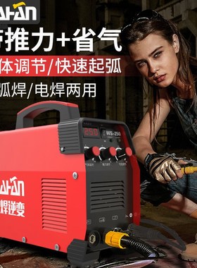 WS-200 250逆变直流家用不锈钢焊机 氩弧焊机220V两用电焊机