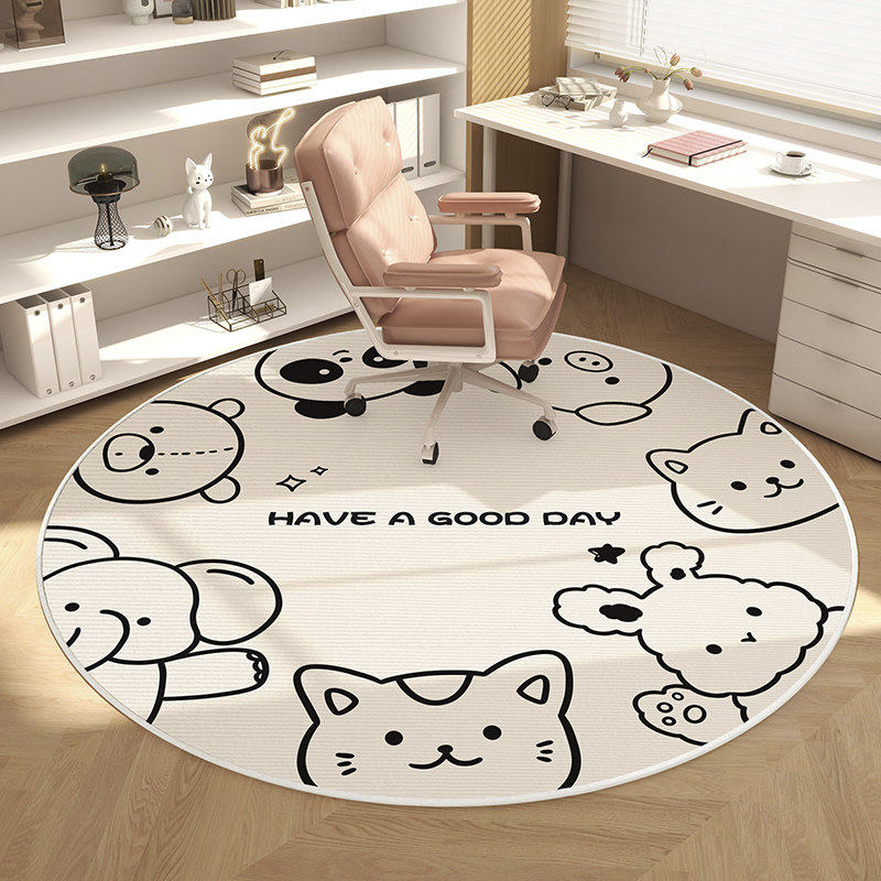 圆形地毯儿童房学习椅子书桌转椅垫子电脑椅摇摇椅书房阅读区地垫,居家布艺,转椅地垫,淘宝优惠券,粉丝福利购,淘宝优惠卷