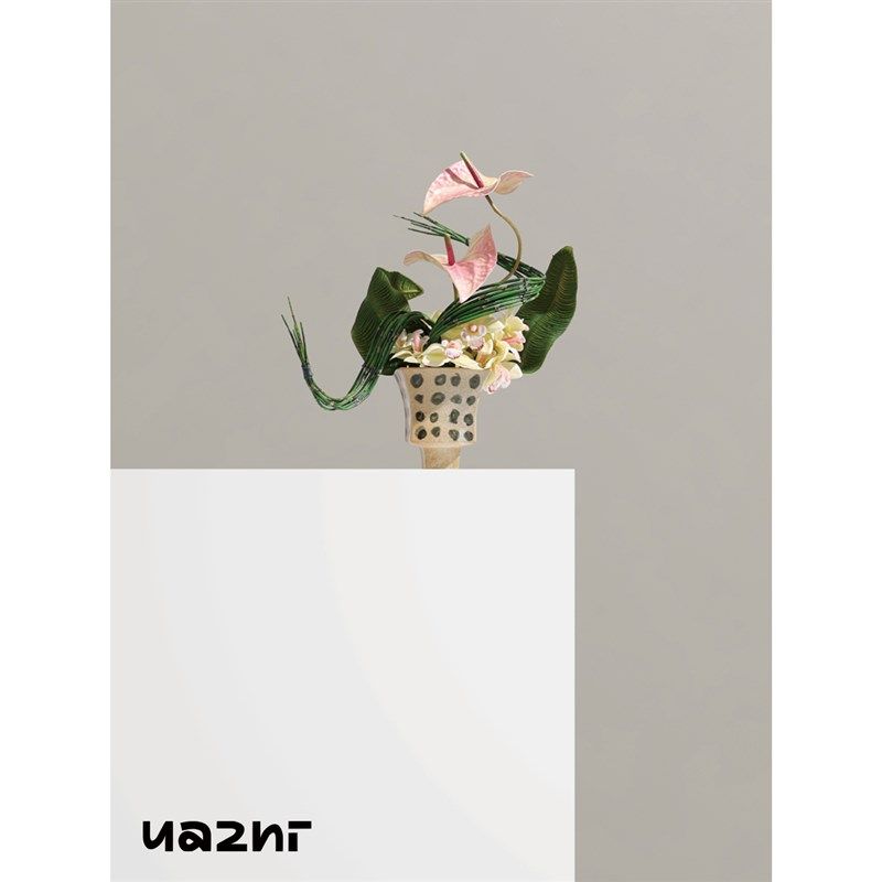 花小只 手绘陶瓷仿真花艺组合绘意 样板间儿童房书桌展示柜摆件