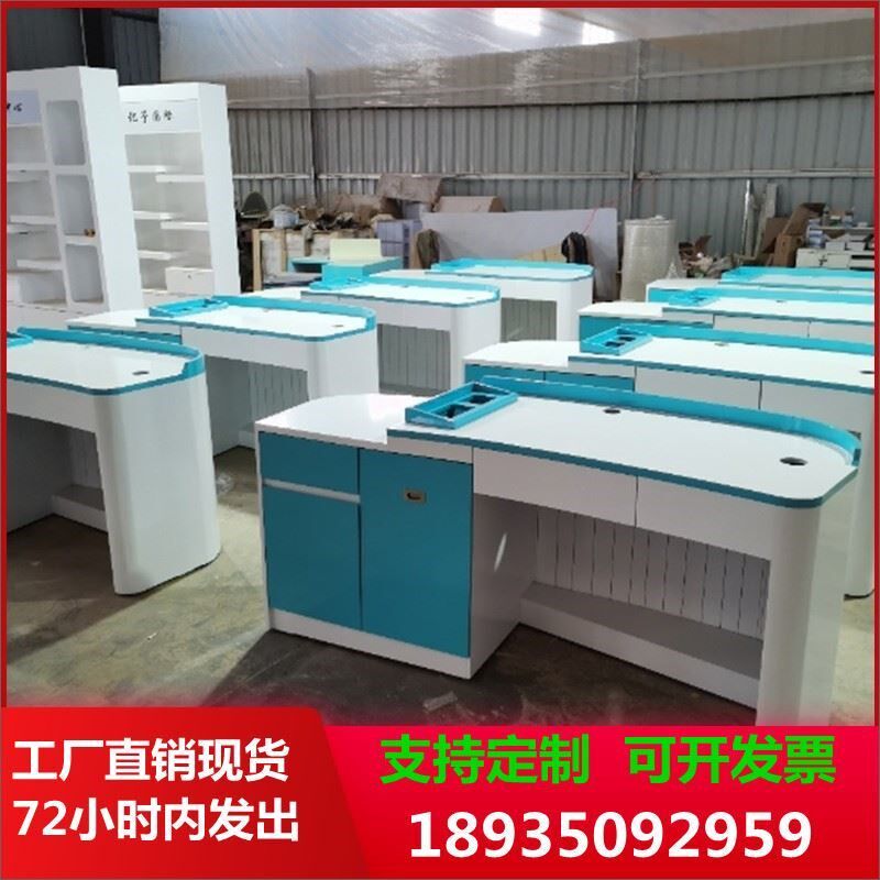 烤漆抽血台体检台疫苗接种台带转角电脑桌诊疗台门诊桌工作台儿科