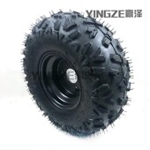 自制四轮沙滩车卡丁车配件16X8.00 7寸A字花越野真空轮胎轮毂总成