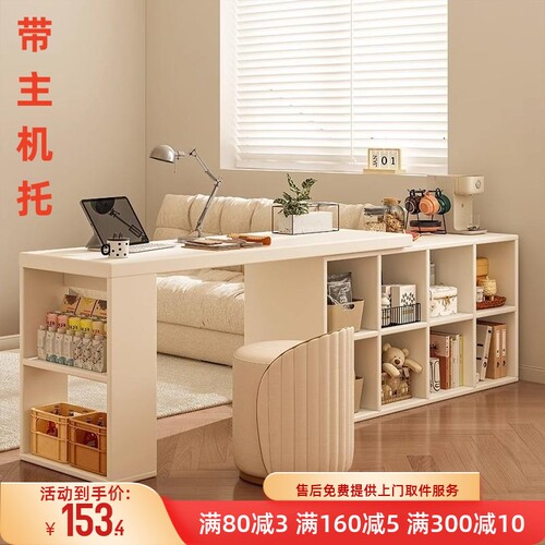 吧台桌家用靠墙隔断玄关柜阳台休闲可伸缩电脑桌窄岛台餐边柜一体