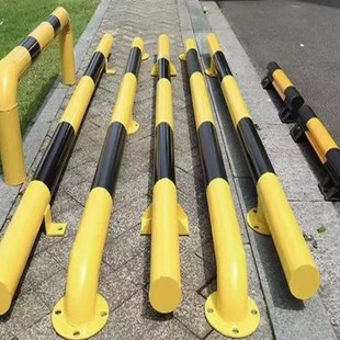 山西u型钢管挡车器m型防撞护栏道路停车桩车库厂房隔离桩防护栏
