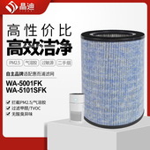 5101SFK滤网除尘 适配惠而浦空气净化器滤芯WA 5001FK