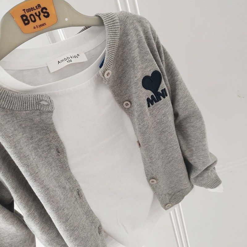 2022新款秋款亲子装外套棉线毛衣男女童纯棉爱心休闲长袖针织衫,童装/婴儿装/亲子装,毛衣/针织衫,淘宝优惠券,粉丝福利购,淘宝优惠卷