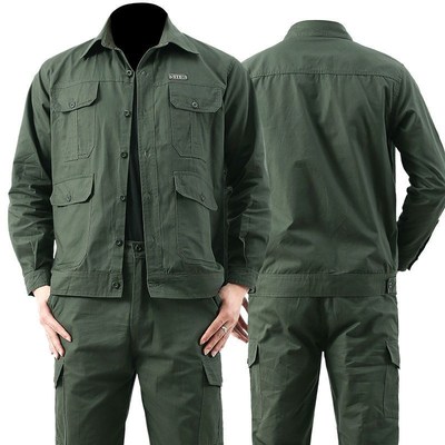 夏季纯棉薄款凉爽焊工服电焊防烫工装短袖工作服装男套装单件劳保