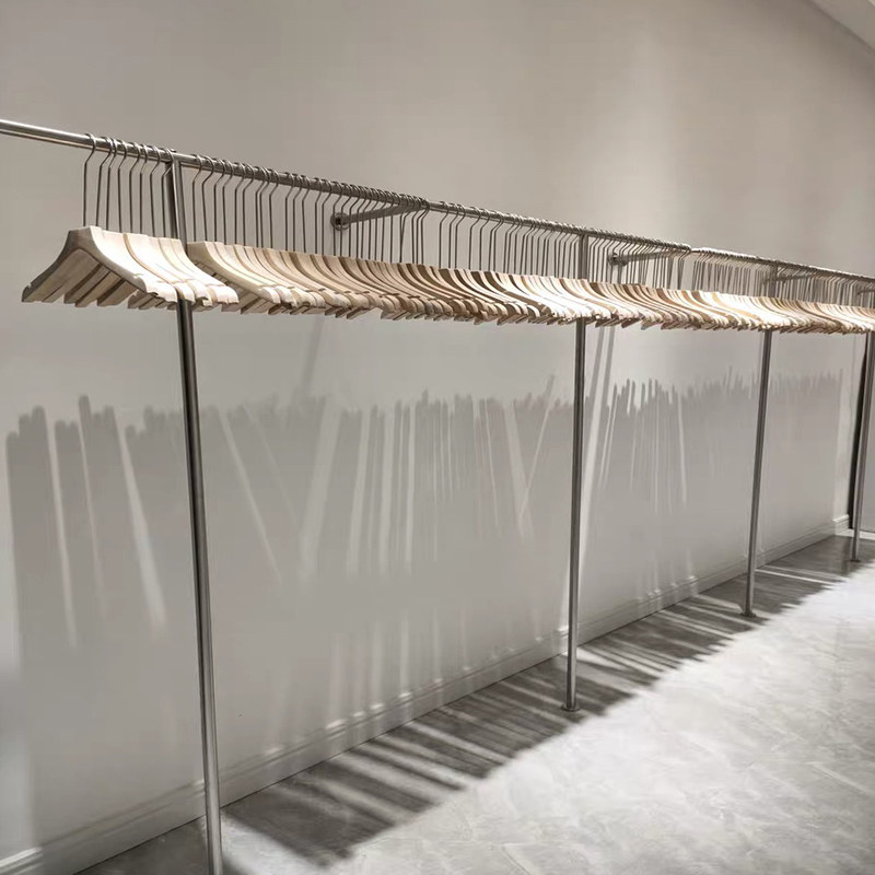 服装店展示架陈列架女装童装上墙网红挂衣杆不锈钢货架落地挂衣架,商业/办公家具,服装展示架,淘宝优惠券,粉丝福利购,淘宝优惠卷