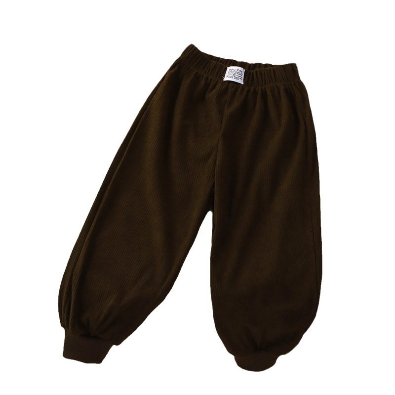 儿童春秋新款童装裤子单裤螺纹口条纹裤女童阔腿裤子男童宝宝外穿,童装/婴儿装/亲子装,裤子,淘宝优惠券,粉丝福利购,淘宝优惠卷