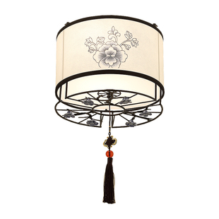 个性创意中式吸顶灯小玄关入户过道灯具阳台走廊灯新中式禅意灯饰