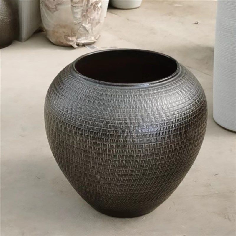 陶瓷落地大号陶罐缸坛子酒店大厅插花瓶景观流水庭院种植盆软装饰,家居饰品,花瓶,淘宝优惠券,粉丝福利购,淘宝优惠卷