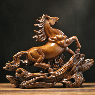 马到成功招财马摆件老板办公室桌面酒柜装饰品公司乔迁开业礼物