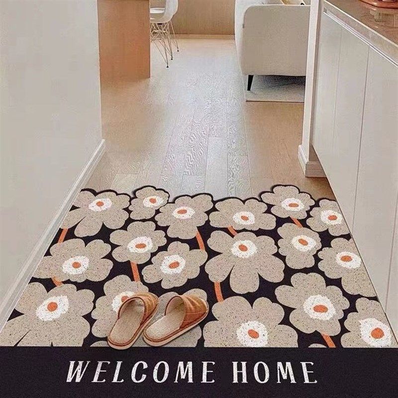 入户丝圈地垫2024新款pvc耐脏免洗可擦门口玄关防滑蹭土垫可裁剪,居家布艺,入户地垫,淘宝优惠券,粉丝福利购,淘宝优惠卷