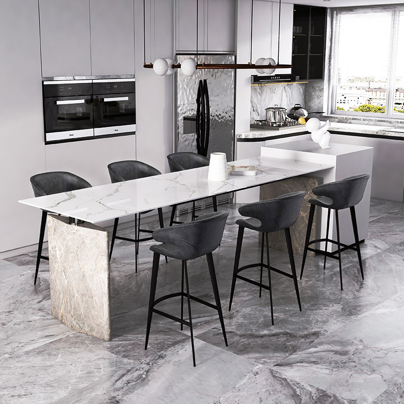 美式侘寂风吧台椅吧台凳轻奢厨房家用扶手高脚餐椅岛台桌椅子7168,住宅家具,家用高脚椅,淘宝优惠券,粉丝福利购,淘宝优惠卷