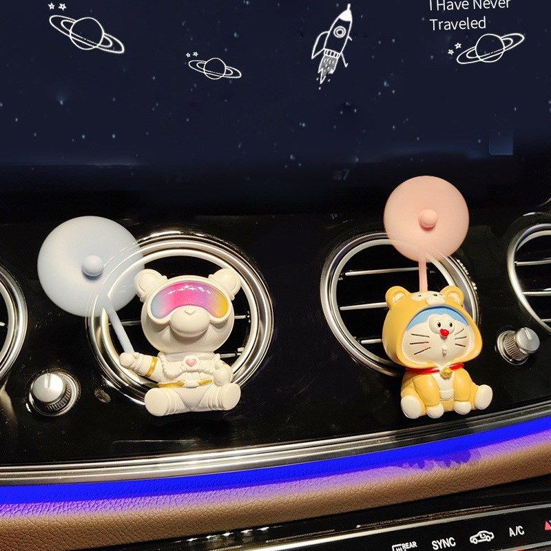 出风口装饰小风扇车载香薰可爱宇航员汽车内饰空调口车内饰品摆件,汽车用品/电子/清洗/改装,摆件,淘宝优惠券,粉丝福利购,淘宝优惠卷