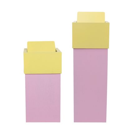 北欧风木质垃圾桶大号家用日式收纳创意客厅卧室带盖民宿酒店纸篓