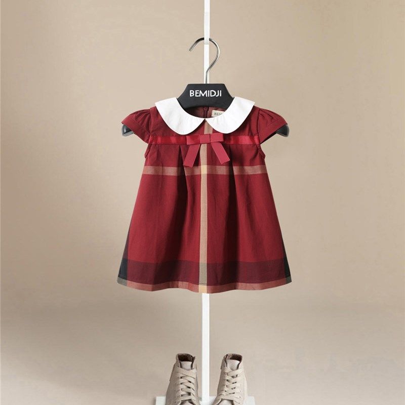 英伦风童装新品女宝宝夏装连衣裙婴儿夏天公主裙女童短袖格子裙夏,童装/婴儿装/亲子装,连衣裙,淘宝优惠券,粉丝福利购,淘宝优惠卷
