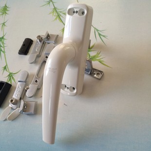 断桥铝外开窗执手外翻窗传动把手铝合金门窗拉手两点锁执手拨叉