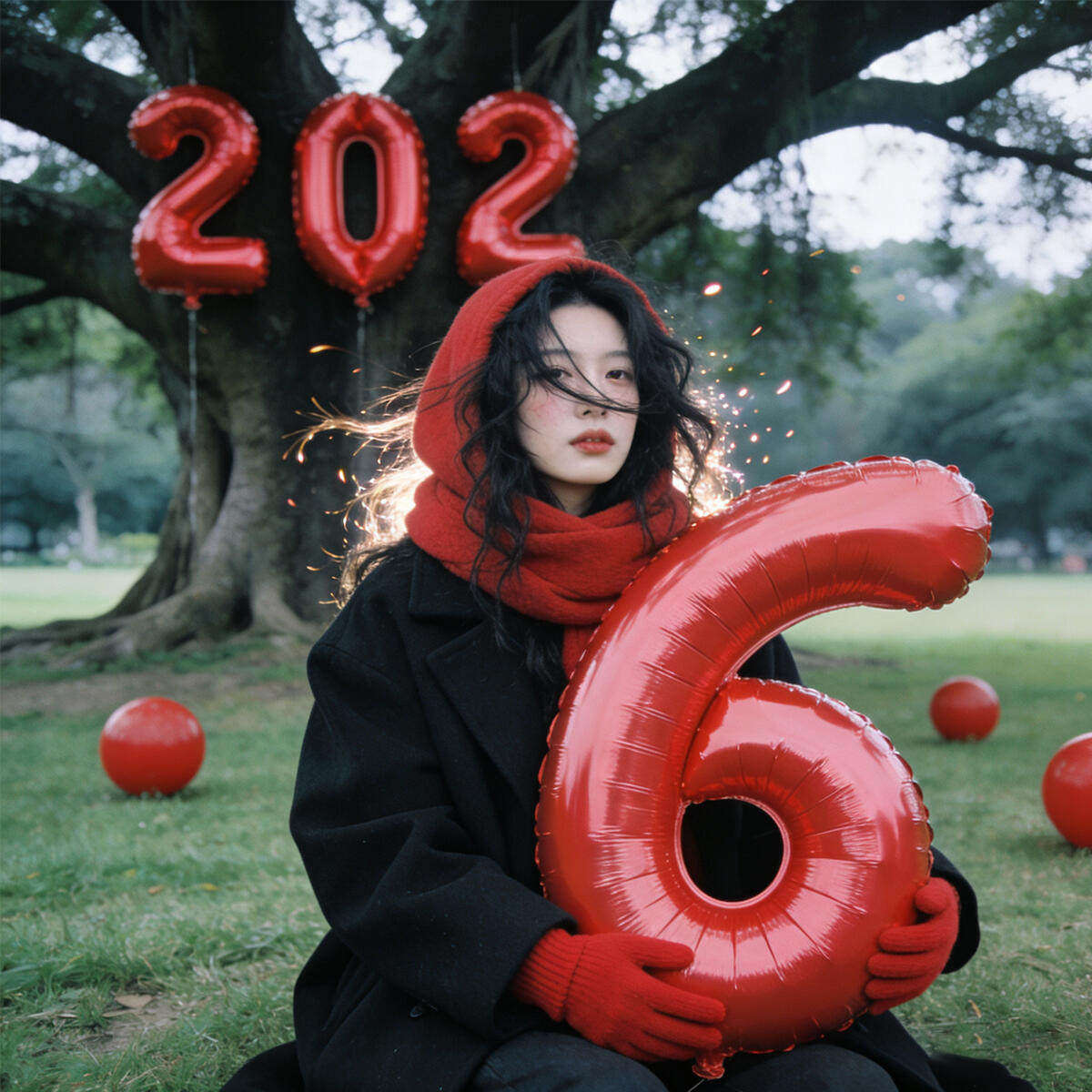 【跨年拍照道具】2026气球数字新年装饰气球马年春节拍照背景布置,节庆用品/礼品,气球,淘宝优惠券,粉丝福利购,淘宝优惠卷