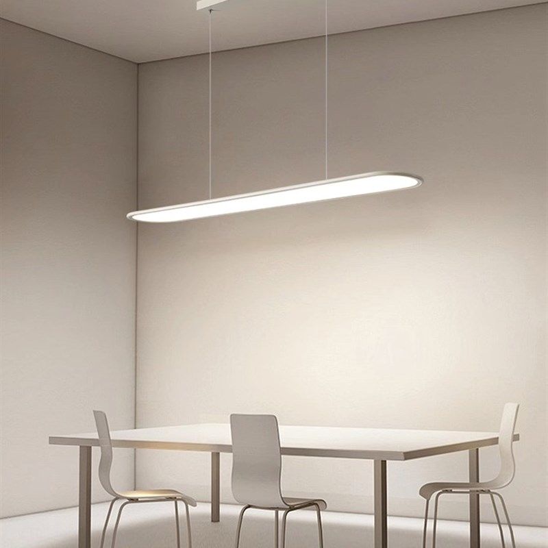 全光谱平板餐厅吊灯超薄护眼餐桌灯一字长条岛台饭厅灯办公室灯具,家装灯饰光源,餐厅吊灯,淘宝优惠券,粉丝福利购,淘宝优惠卷