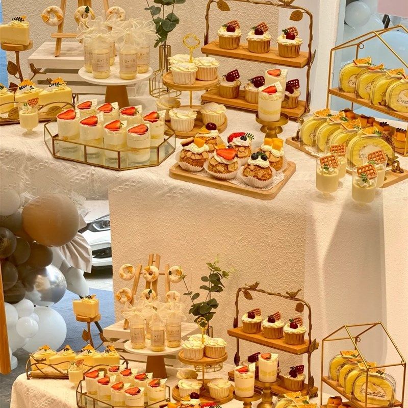 木质森系甜品台展示架茶歇摆台甜品架十件套商业摆台蛋糕架子节日,节庆用品/礼品,节日装扮用品,淘宝优惠券,粉丝福利购,淘宝优惠卷