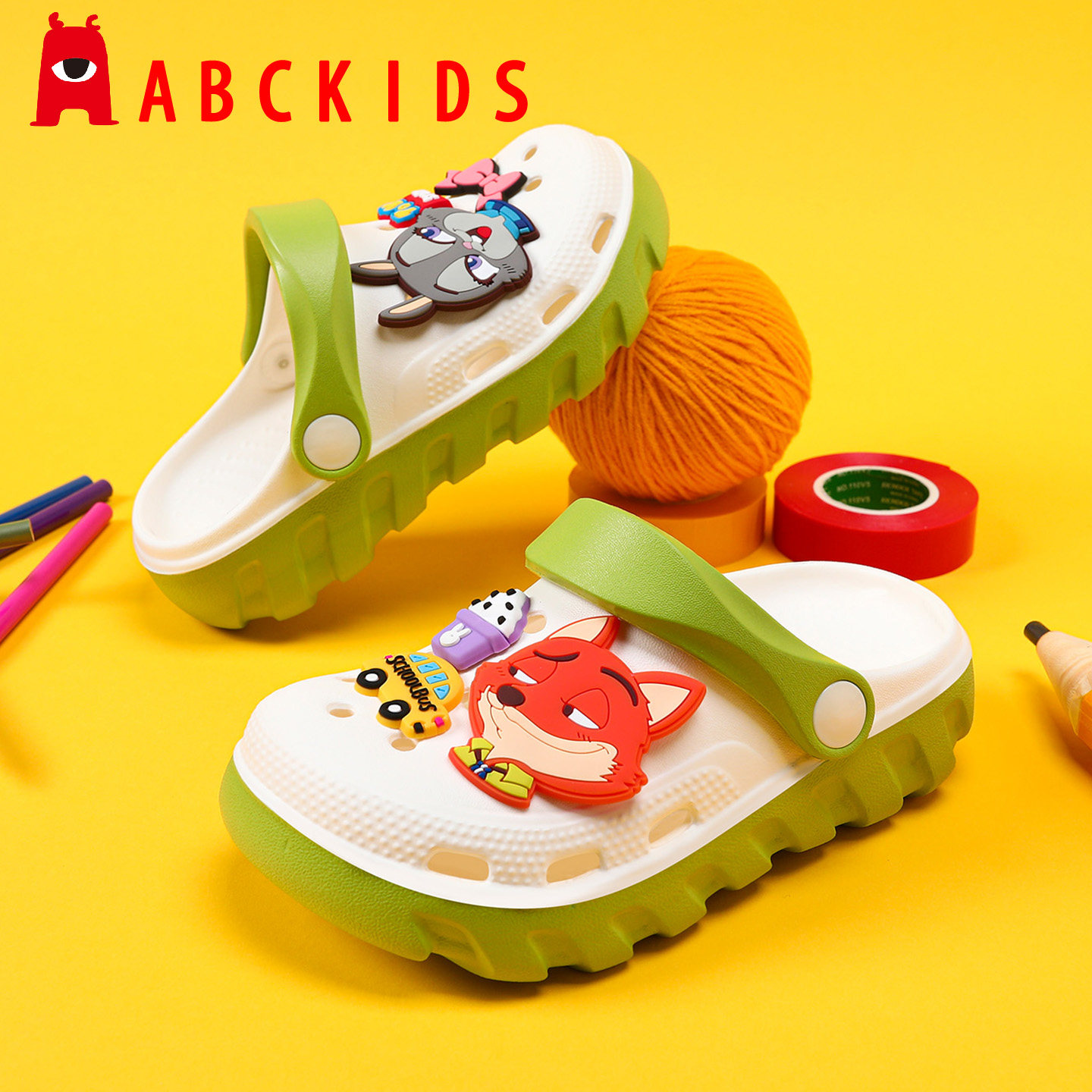 疯狂动物城儿童洞洞鞋男童拖鞋夏季小孩新款外穿防滑凉鞋新款凉拖