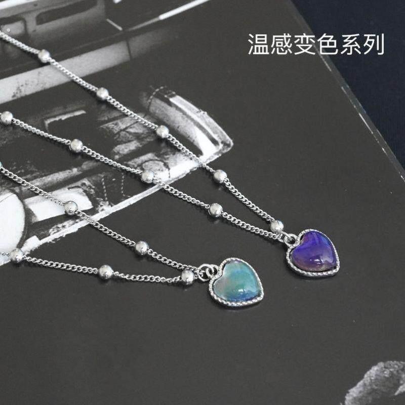 网红爱心感温变色闺蜜手炼二人学生一对三人超仙友谊温度感应手环