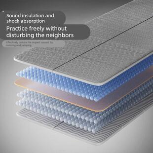 可折叠瑜伽垫男士健身便携运动垫子家用学生宿舍训练隔音减震防滑