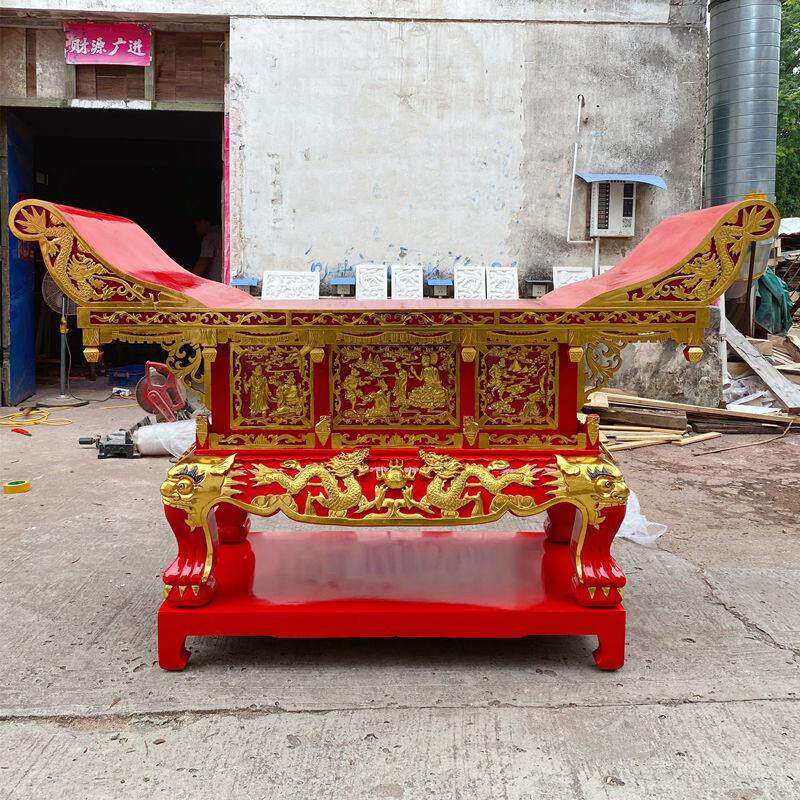 实木供桌元宝桌/寺庙供桌佛堂寺庙用品元宝桌 尺寸可定做 台湾金