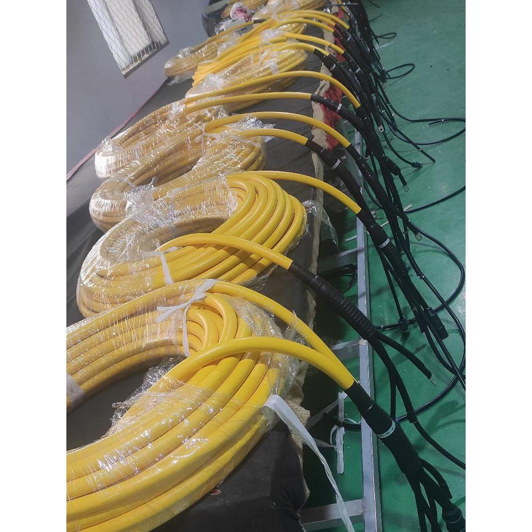 二保电焊机350A500A送丝机主电缆一体组合线紫铜六七芯控制焊把线