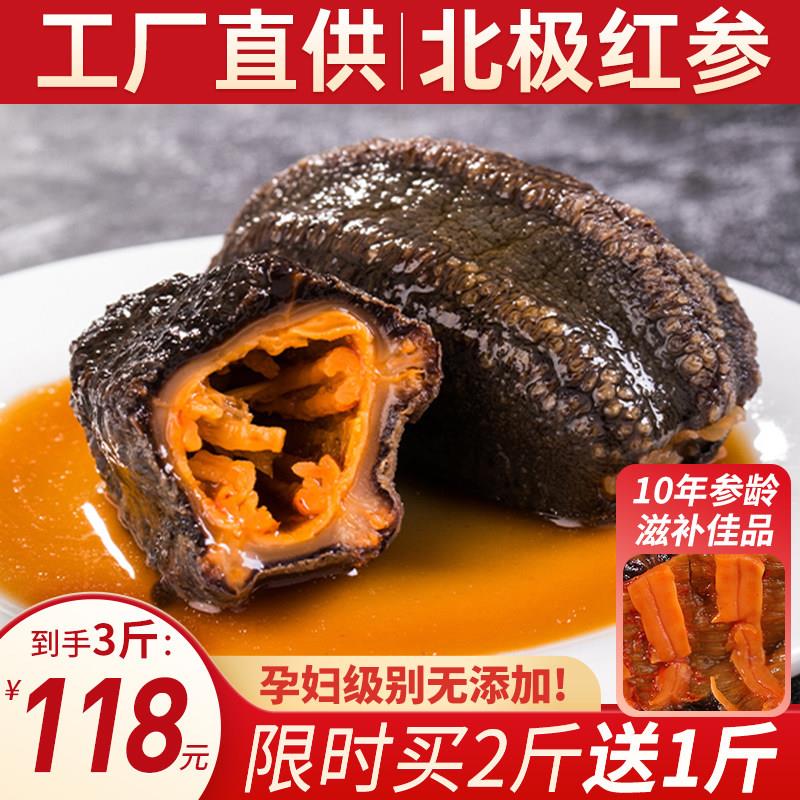 野生冰岛红极参 新鲜速冻即食海参 非淡干刺参辽宁产