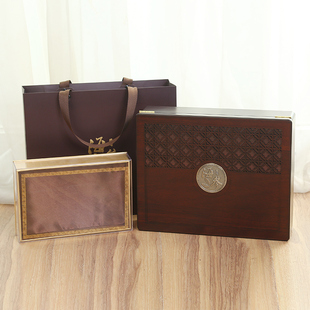 海参包装盒高档新款速发淡干海参礼品盒半斤一斤装镂空礼盒木盒子