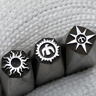 可设计定制星辰太阳鹰高桥鹰錾刻花錾花片花钉吉言钢模钢打金工具