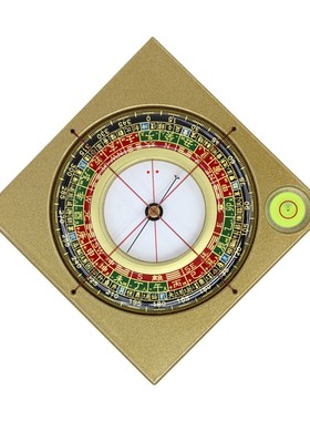 易仙强磁针2寸6无常派玄空罗盘精准蒋大鸿沈公盘金电木盘便携摆件