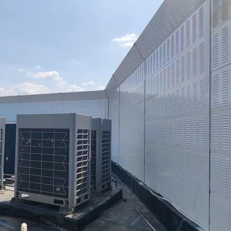 工业厂房声屏障发电机器降噪冷却塔公路空调吸音板室外小区隔音屏