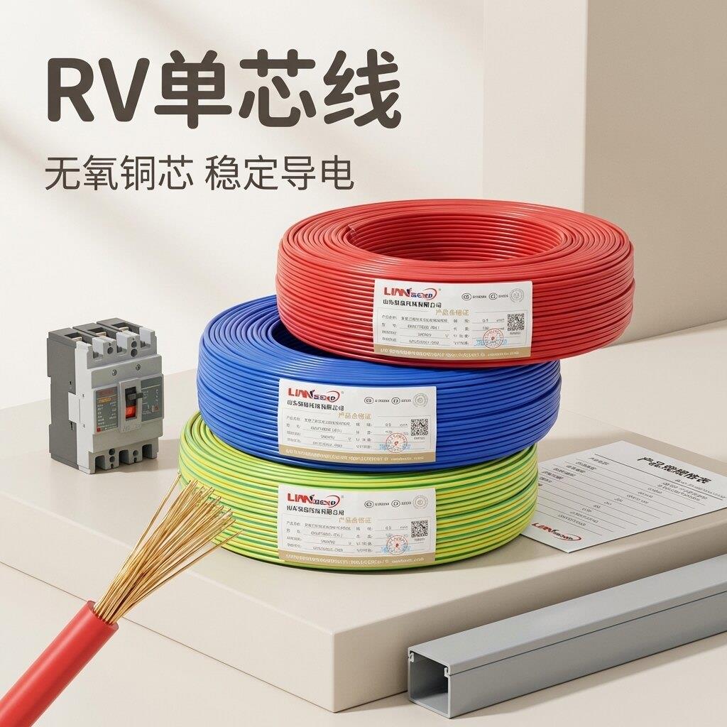 国标纯铜RV电线 足200米黑色电线 电子连接用铜芯线 多规格电线电