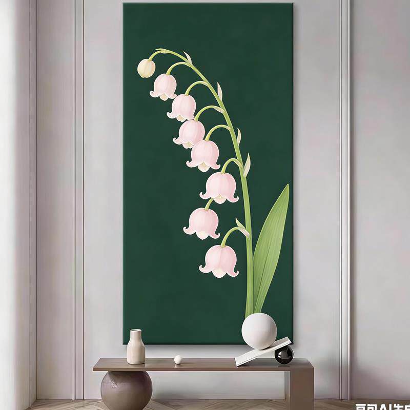 绿意翩跹现代简约客厅装饰画餐厅玄关电视沙发背景墙装饰画新款