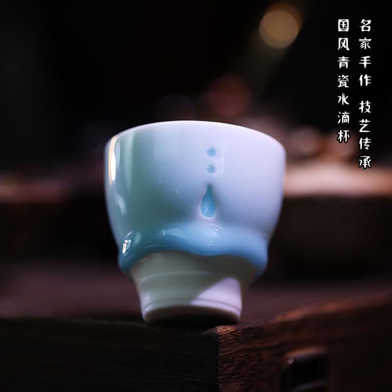 德化影青瓷主人茶杯手工高端陶瓷功夫茶具创意国风男女品茗闻香杯